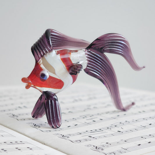 Handmade Glass Fish Figurine – Artistic Home Décor & Unique Gift